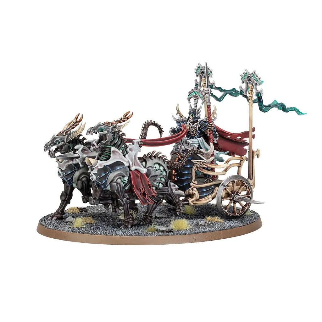 Warhammer AoS: Ossiarch Bonereapers: Liege-Kavalos on War Chariot