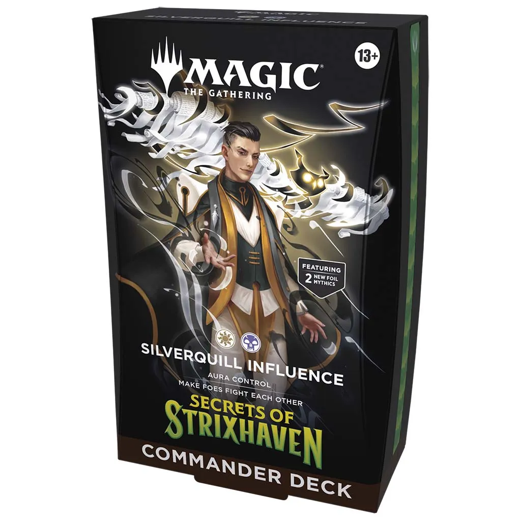 Magic The Gathering: Secrets of Strixhaven: Silverquill Influence Commander Deck