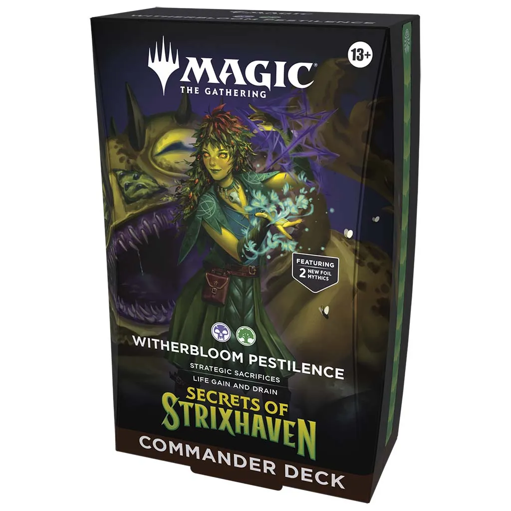 [WOC-D53390000-03] Magic The Gathering: Secrets of Strixhaven: Witherbloom Pestilence Commander Deck