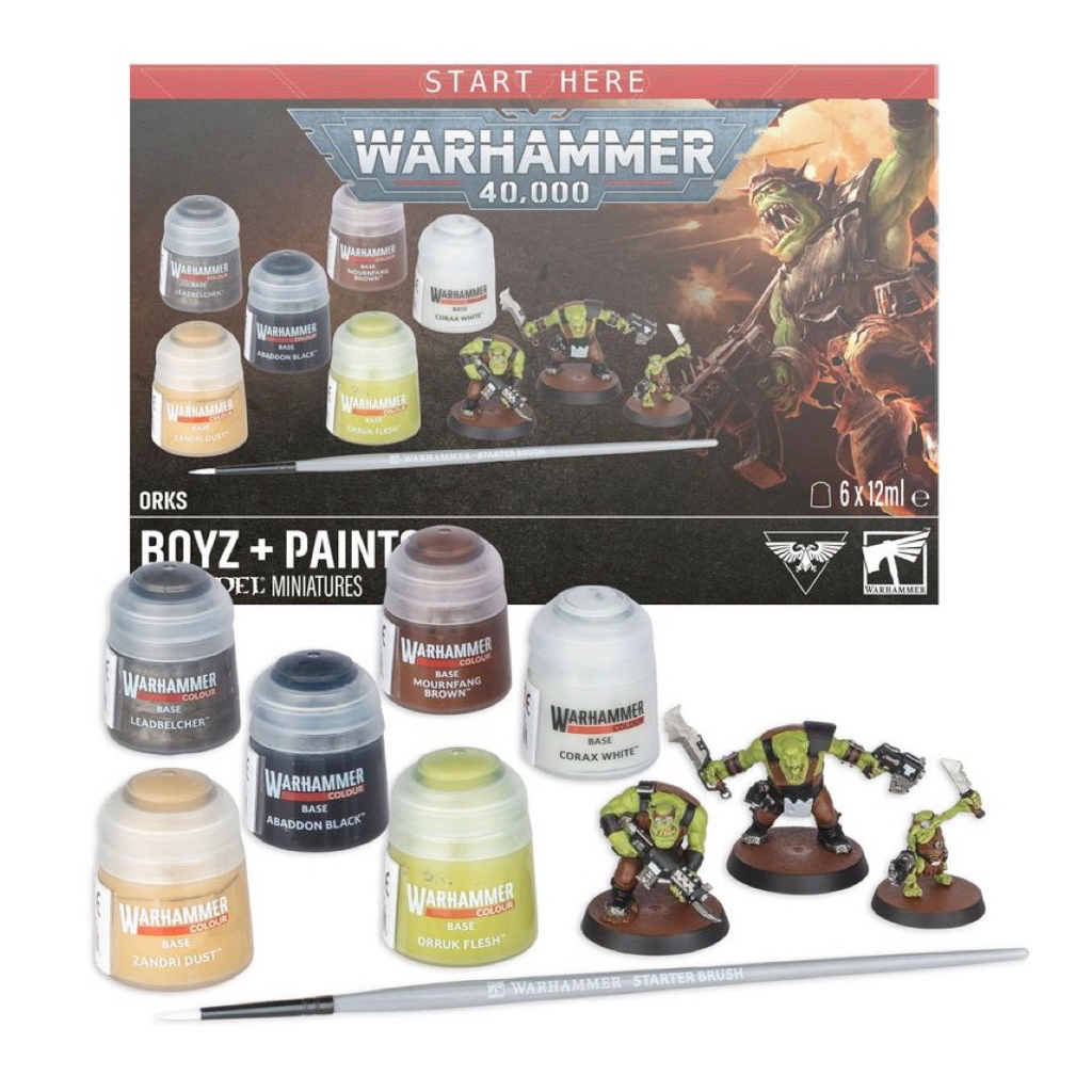 [GAW-57170103001] Warhammer 40k: Orks: Boyz + Paints