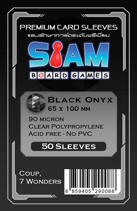 [SBG-65x100] ซองใส่การ์ด Black Onyx 65 x 100 mm (90 micron)