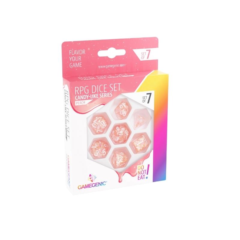 UNIT Gamegenic Candy-like Series - Peach - RPG Dice Set (7pcs) Orange main image 0