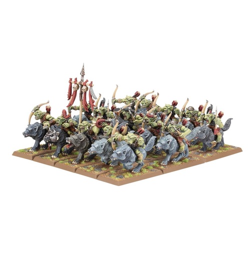 [GAW-99122709007] The Old World: Orc & Goblin Tribes: Goblin Wolf Rider Mob