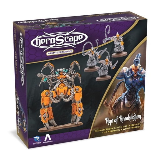 [RGS-02699] Heroscape: Revna's Rebuke: Iron Lich Viscerot and Necrotech Wraithriders Army Expansion