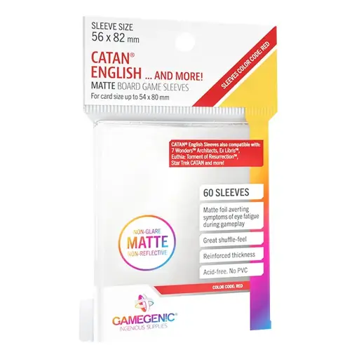 [GGS-10073ML] Matte Board Game Sleeves: Catan