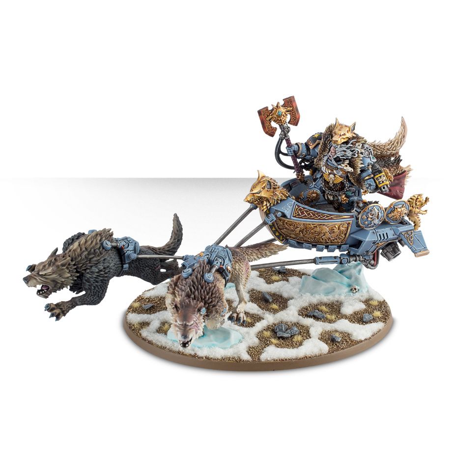 Warhammer 40k: Space Wolves: Logan Grimnar on Stormrider | Golden